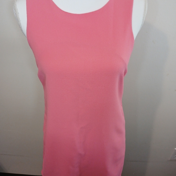 Monteau Pink Scallop Hem Sleeveless Dress - Size Small - Picture 9 of 9